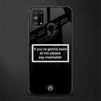 mashallah black edition glass case for samsung galaxy m31 prime edition image