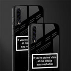 mashallah black edition glass case for samsung galaxy a50 image-2