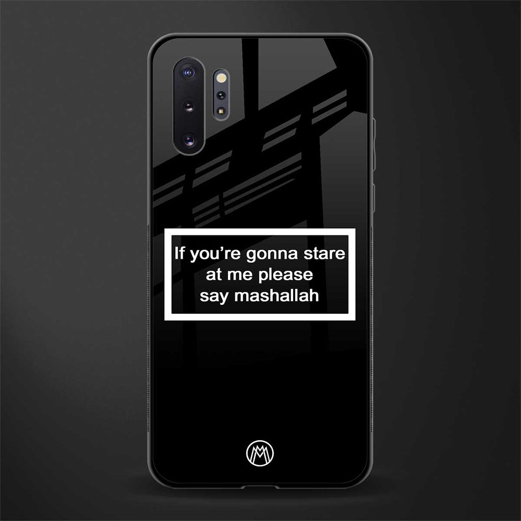 mashallah black edition glass case for samsung galaxy note 10 plus image