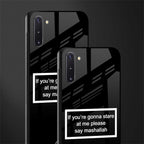 mashallah black edition glass case for samsung galaxy note 10 image-2