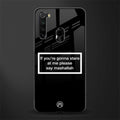 mashallah black edition glass case for redmi note 8 image