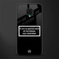 mashallah black edition glass case for redmi note 9 pro image