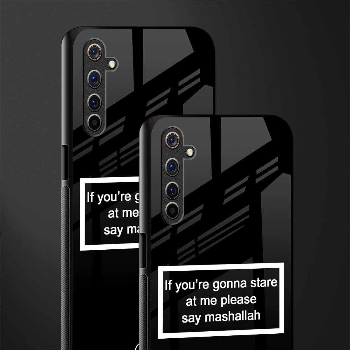 mashallah black edition glass case for realme 6 pro image-2