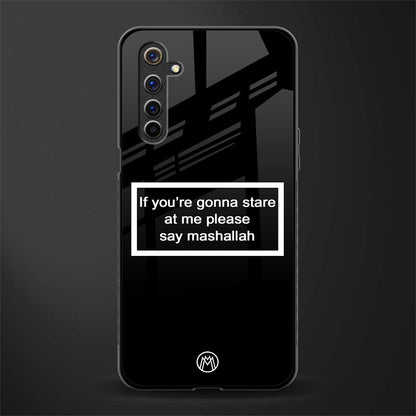 mashallah black edition glass case for realme 6 pro image