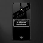 mashallah black edition glass case for redmi 8a image