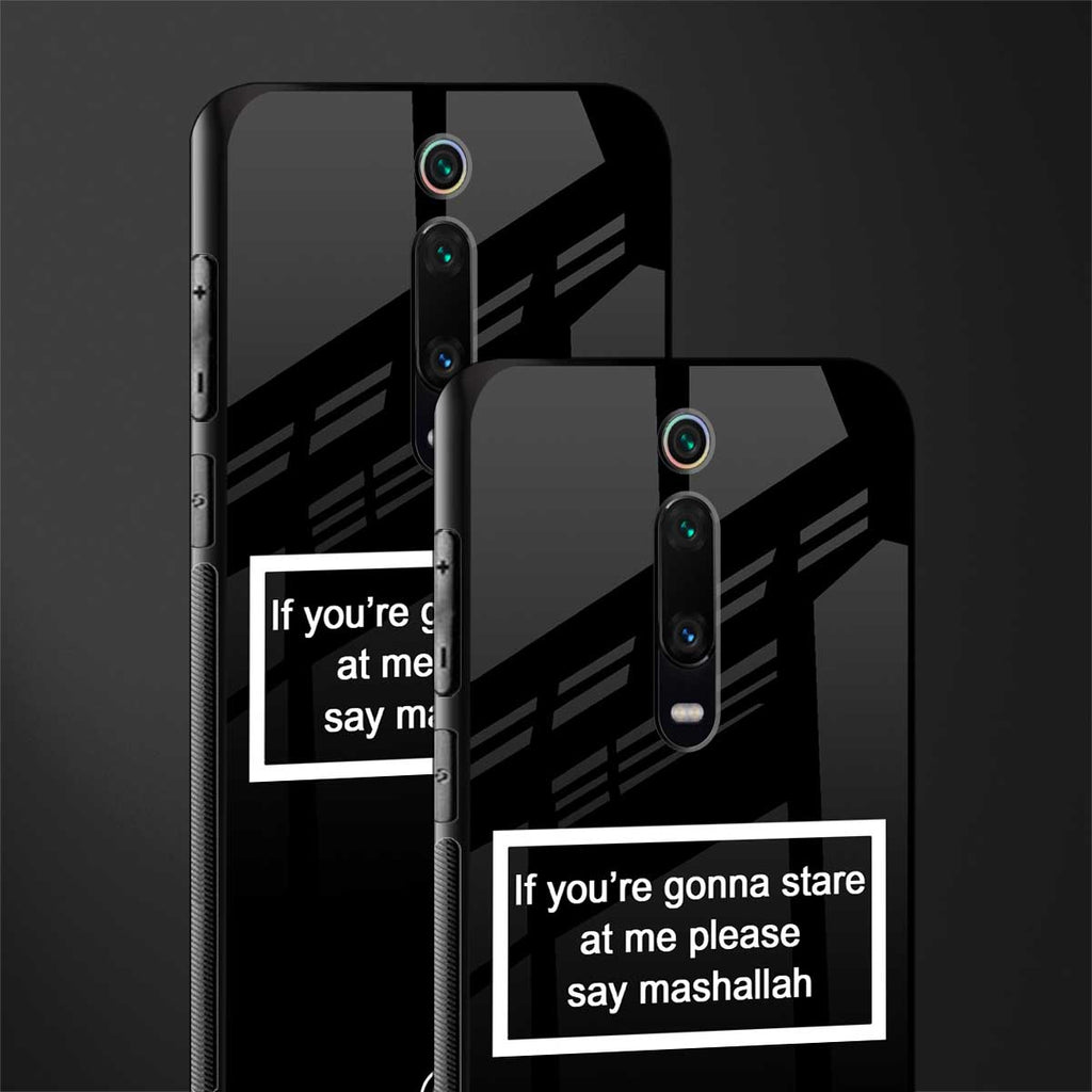 mashallah black edition glass case for redmi k20 pro image-2