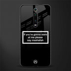 mashallah black edition glass case for redmi k20 image
