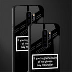 mashallah black edition glass case for samsung galaxy s9 plus image-2