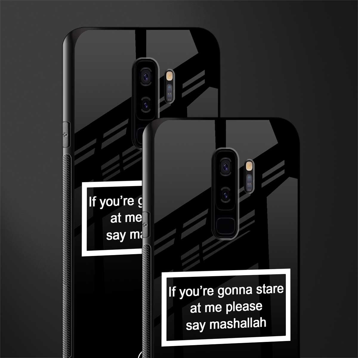 mashallah black edition glass case for samsung galaxy s9 plus image-2