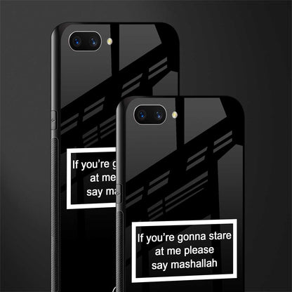 mashallah black edition glass case for realme c1 image-2