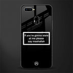 mashallah black edition glass case for oppo a7 image