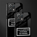 mashallah black edition glass case for mi 11 lite image-2