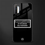 mashallah black edition glass case for realme x2 image