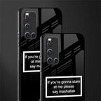 mashallah black edition glass case for vivo v19 image-2