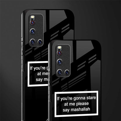 mashallah black edition glass case for vivo v19 image-2