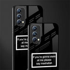 mashallah black edition glass case for oppo f19s image-2