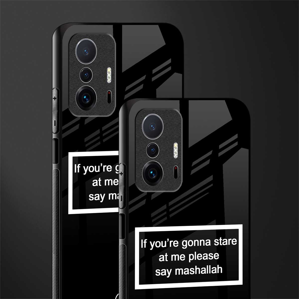 mashallah black edition glass case for mi 11t pro 5g image-2