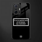mashallah black edition glass case for mi 11t pro 5g image