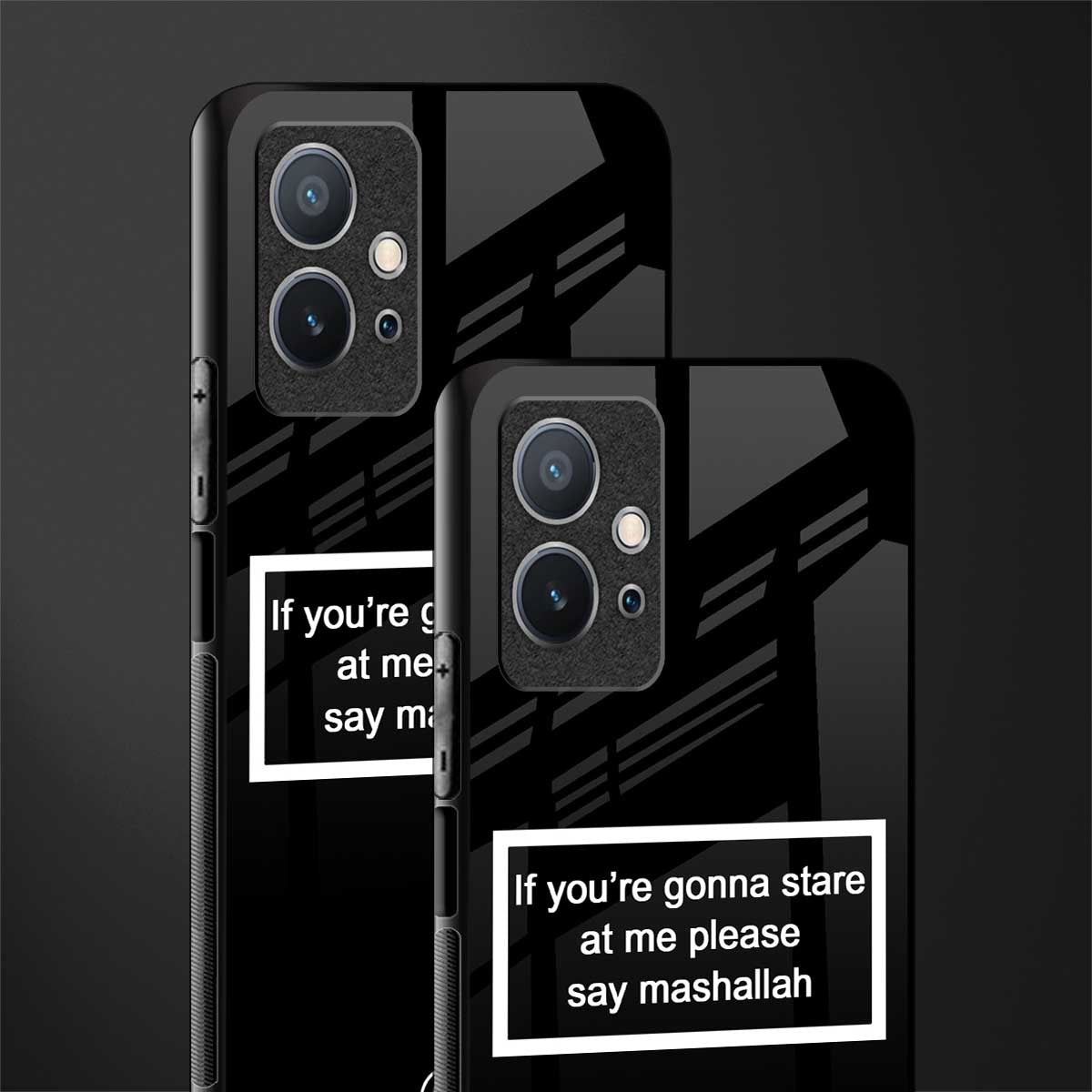 mashallah black edition glass case for vivo y75 5g image-2
