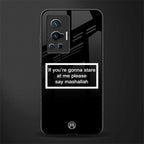 mashallah black edition glass case for vivo x70 pro image