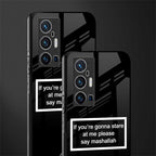 mashallah black edition glass case for vivo x70 pro plus image-2