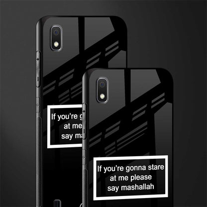 mashallah black edition glass case for samsung galaxy a10 image-2