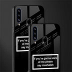 mashallah black edition glass case for samsung galaxy a20s image-2