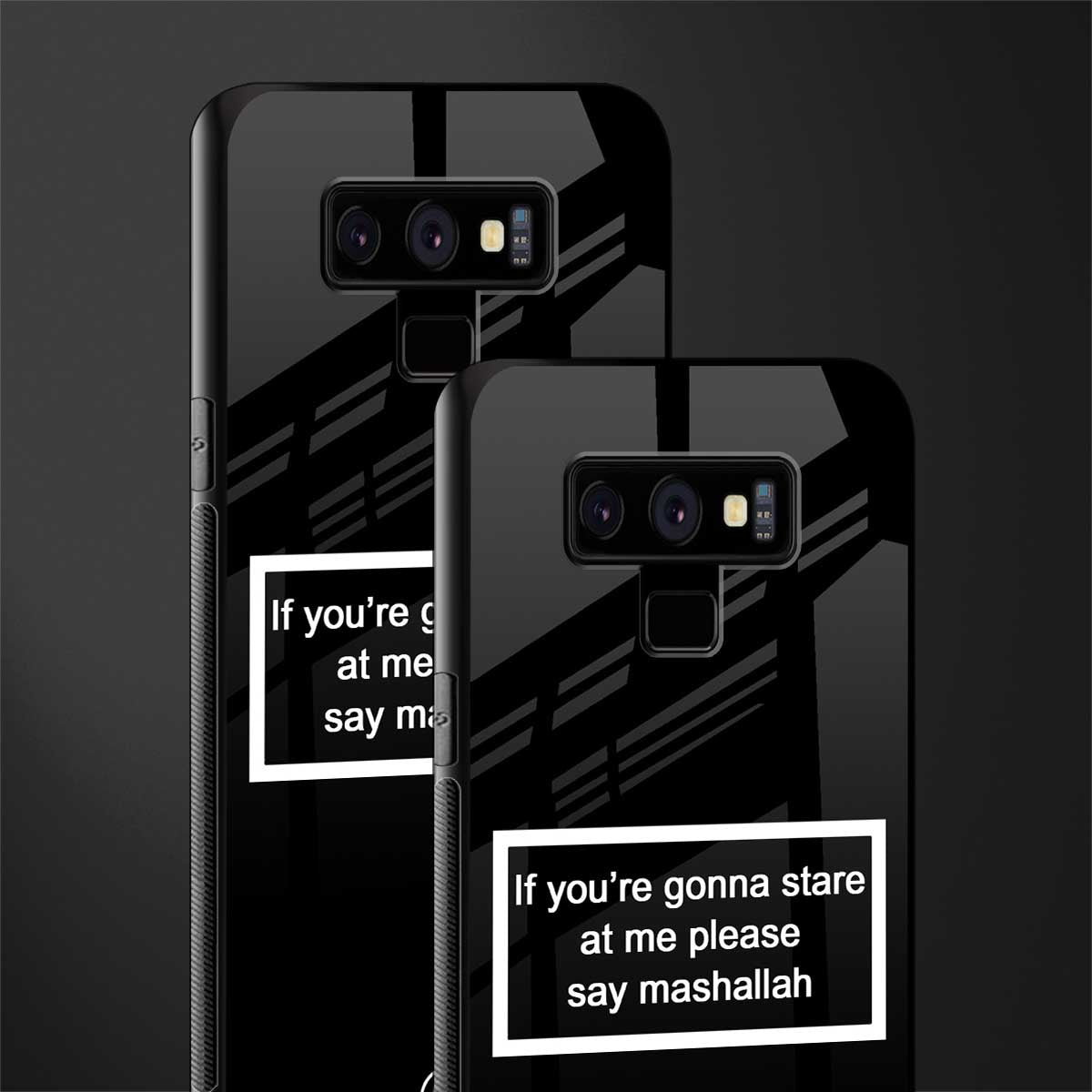 mashallah black edition glass case for samsung galaxy note 9 image-2