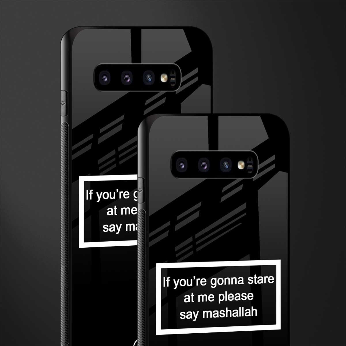 mashallah black edition glass case for samsung galaxy s10 image-2