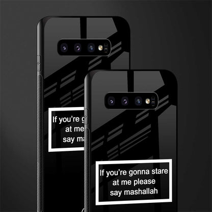 mashallah black edition glass case for samsung galaxy s10 image-2