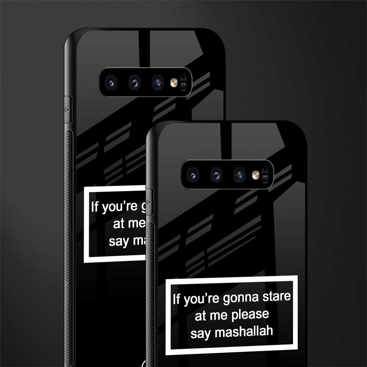 mashallah black edition glass case for samsung galaxy s10 plus image-2