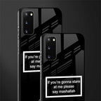 mashallah black edition glass case for samsung galaxy s20 image-2
