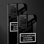 mashallah black edition glass case for samsung galaxy s20 ultra image-2
