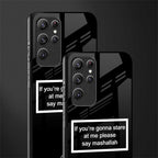 mashallah black edition glass case for samsung galaxy s22 ultra 5g image-2