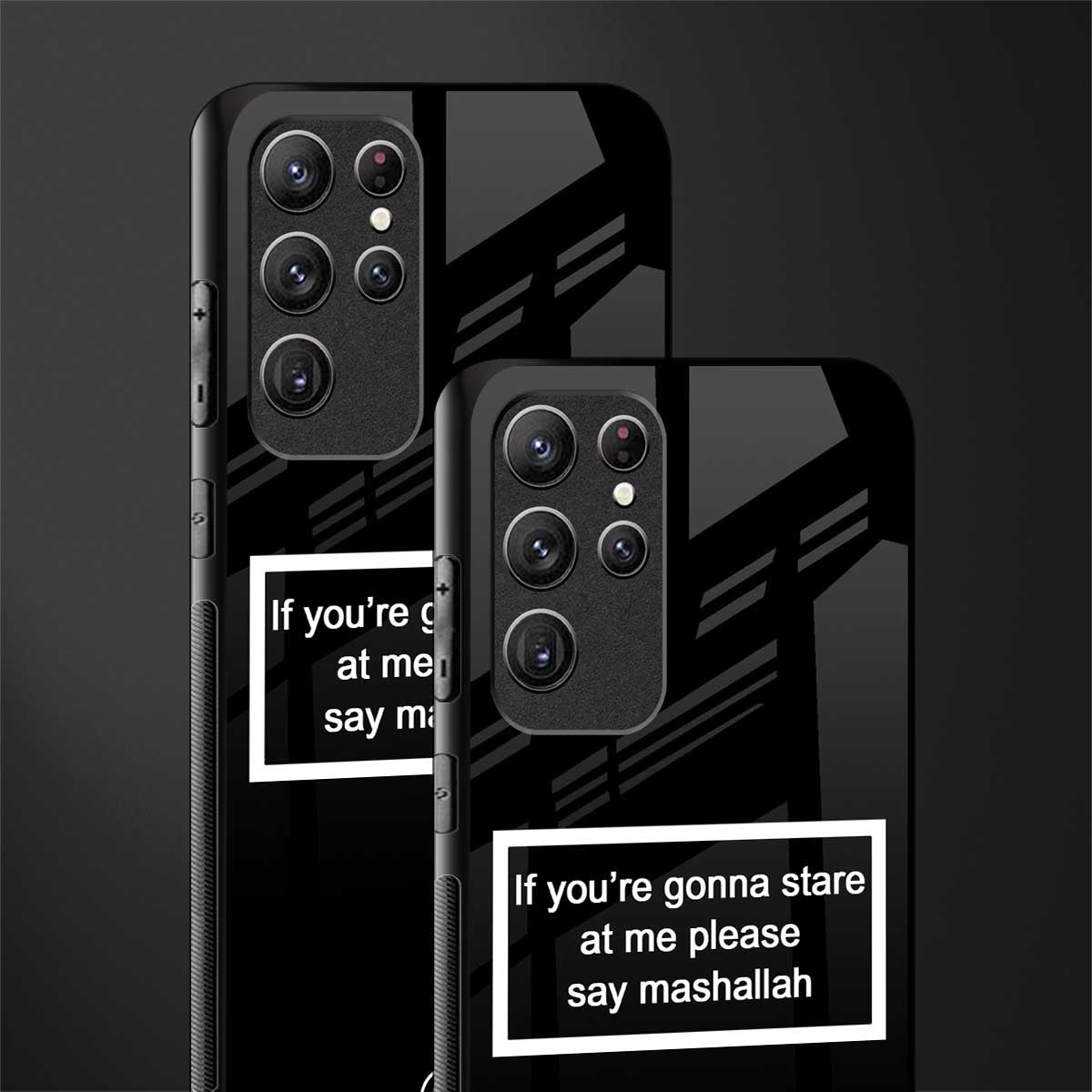 mashallah black edition glass case for samsung galaxy s22 ultra 5g image-2