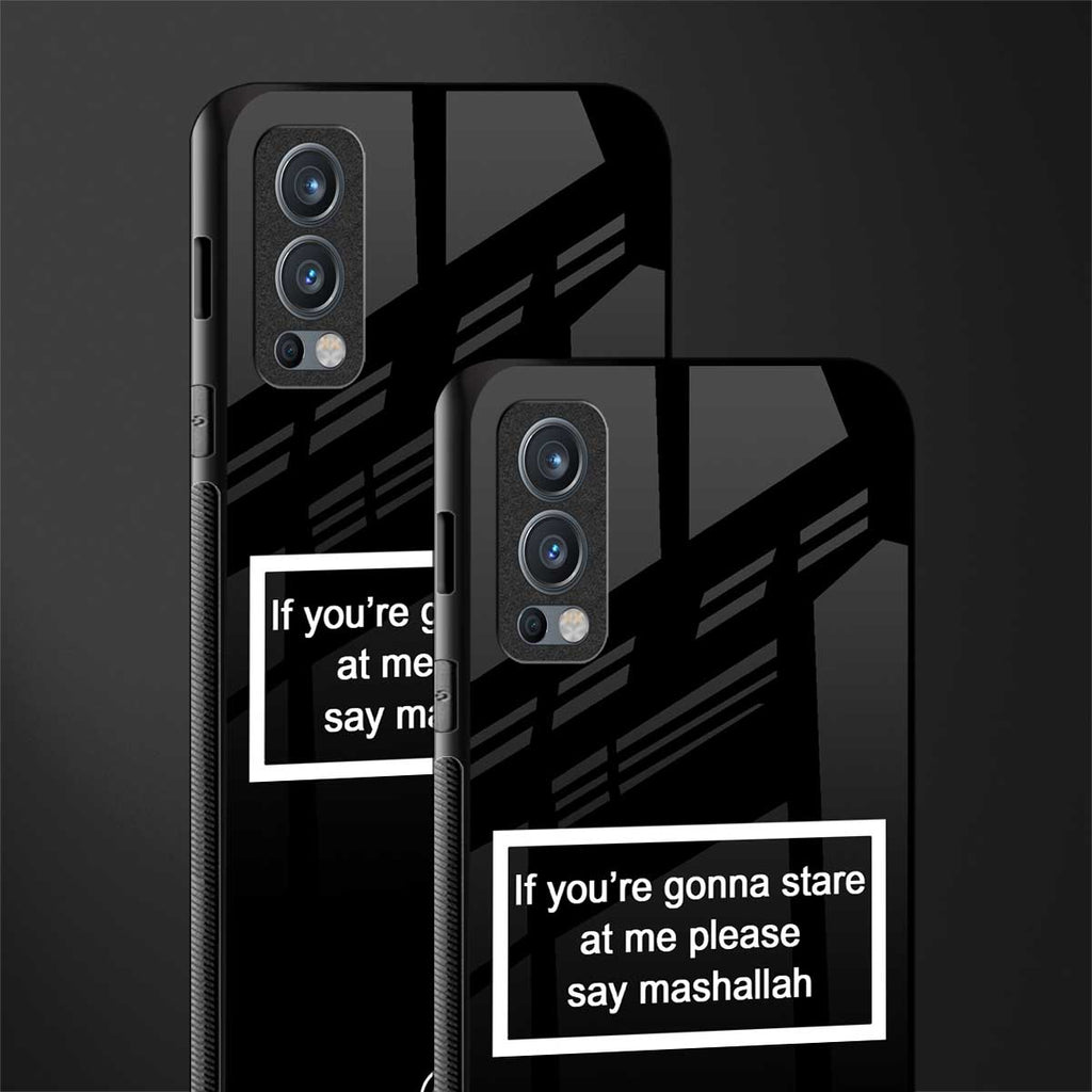 mashallah black edition glass case for oneplus nord 2 5g image-2