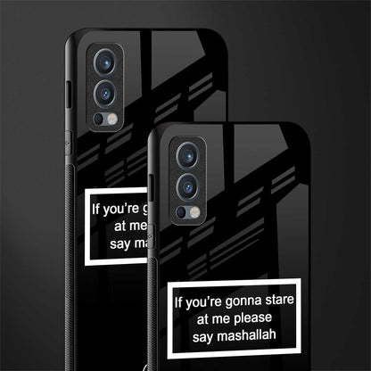 mashallah black edition glass case for oneplus nord 2 5g image-2
