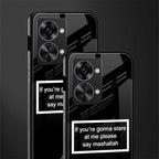mashallah black edition glass case for phone case | glass case for oneplus nord 2t 5g
