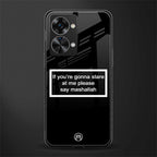 mashallah black edition glass case for phone case | glass case for oneplus nord 2t 5g