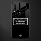mashallah black edition glass case for vivo y15 image