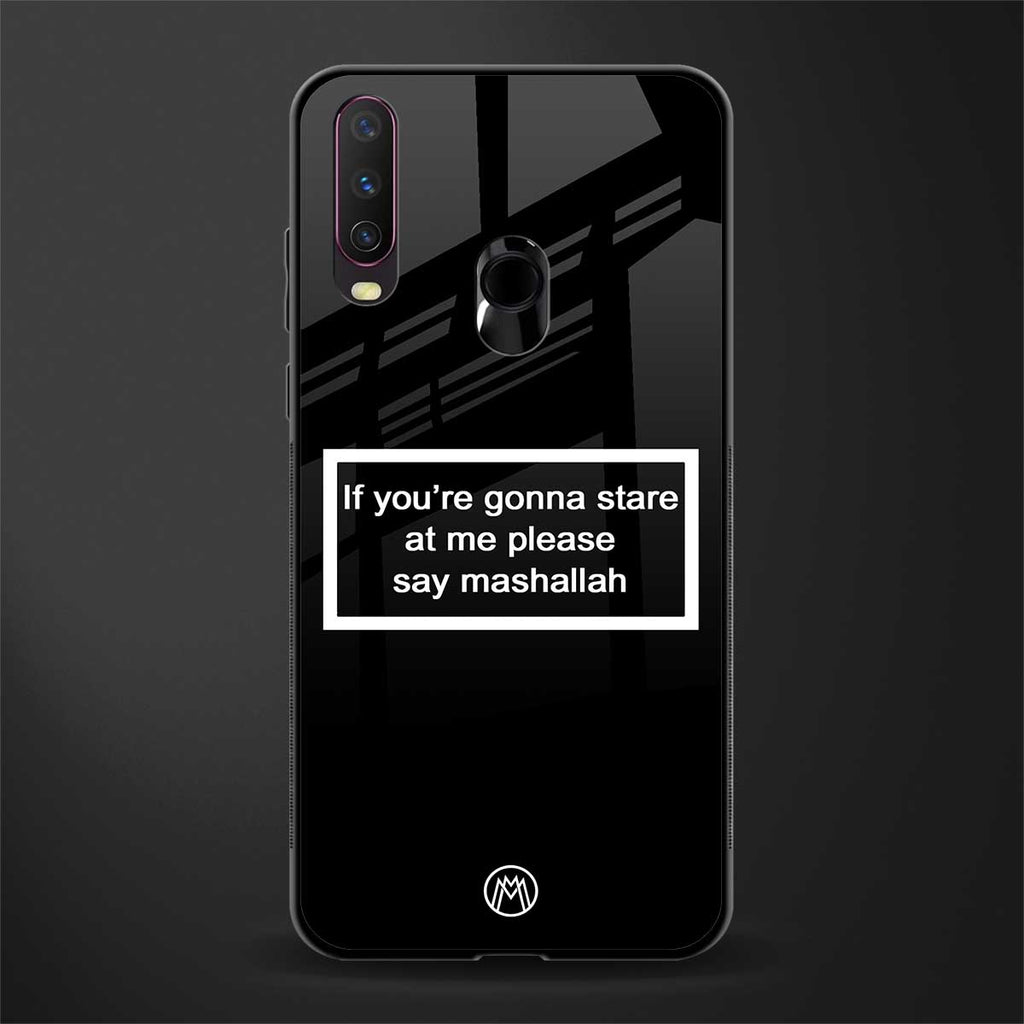 mashallah black edition glass case for vivo y17 image