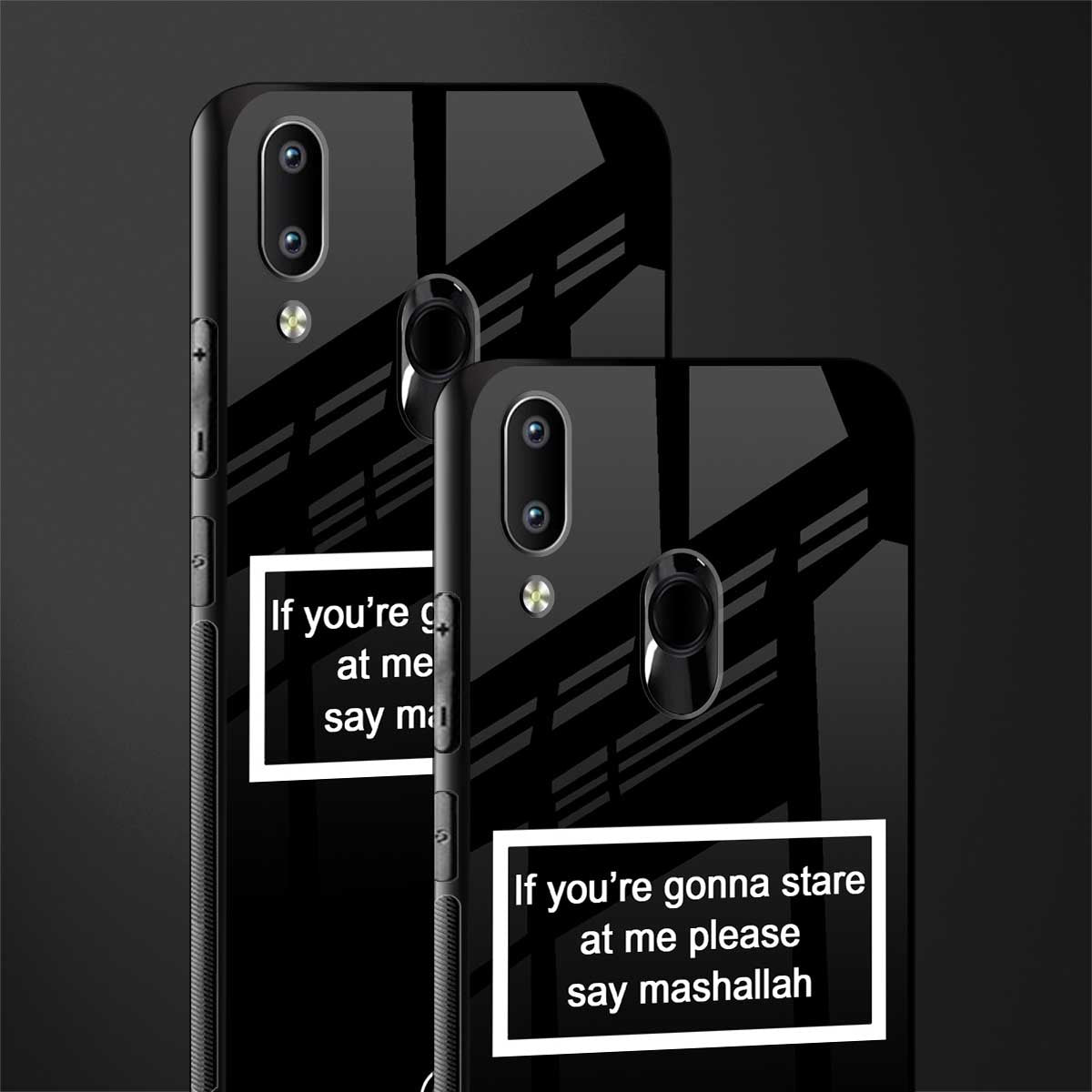 mashallah black edition glass case for vivo y95 image-2