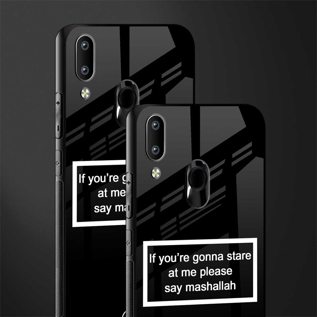 mashallah black edition glass case for vivo y93 image-2