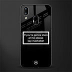 mashallah black edition glass case for vivo y93 image