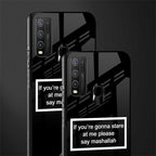 mashallah black edition glass case for vivo y30 image-2