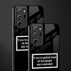 mashallah black edition glass case for samsung galaxy note 20 ultra 5g image-2