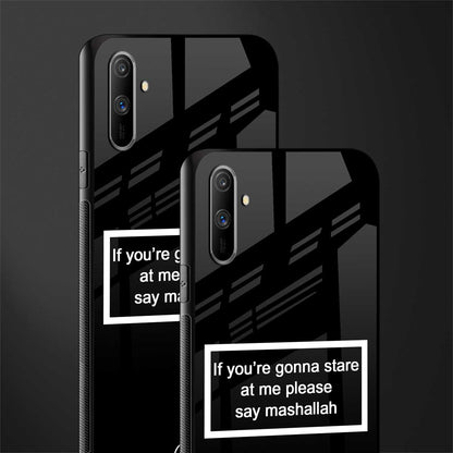 mashallah black edition glass case for realme c3 image-2