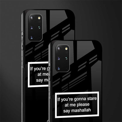 mashallah black edition glass case for samsung galaxy s20 plus image-2
