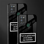 mashallah black edition glass case for realme 7i image-2