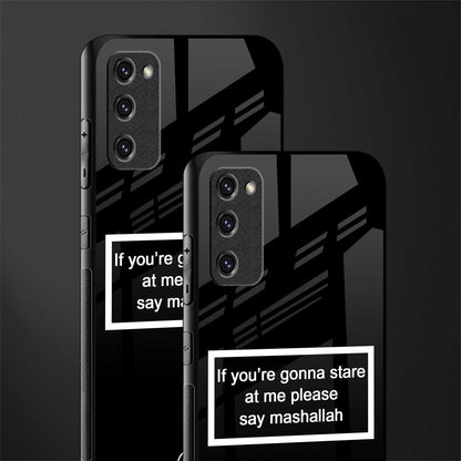 mashallah black edition glass case for samsung galaxy s20 fe image-2